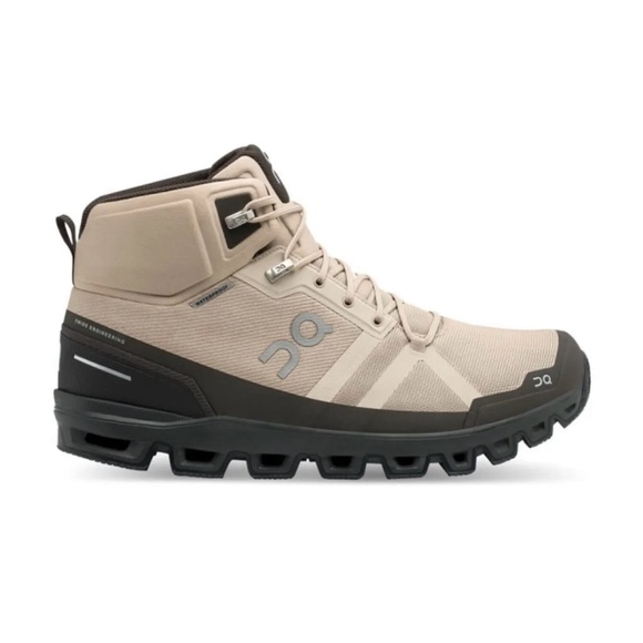 On Running Other - On Cloud Cloudrock Hiking Sneakers Mens Size 7.5 Mid Boot Black Tan Waterproof